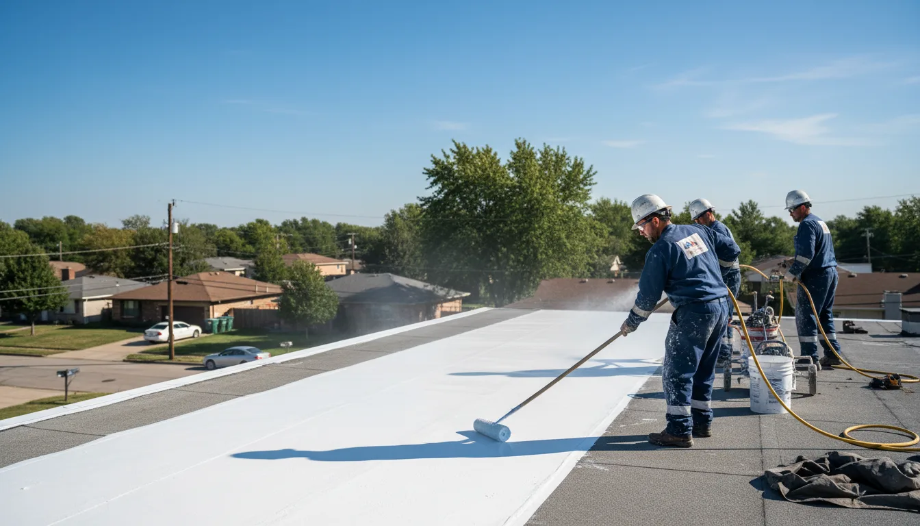 Commercial roof coating in Roosevelt, TX near me